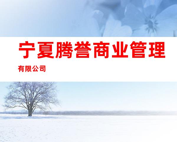 宁夏腾誉商业管理有限公司